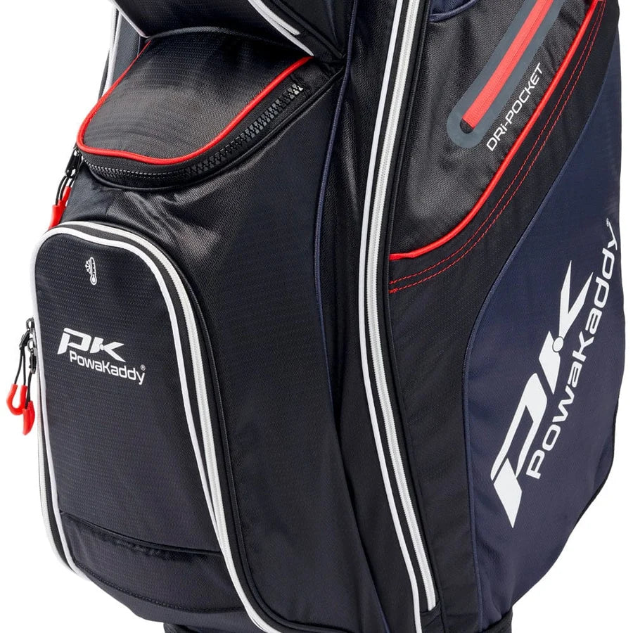 POWAKADDY Lite Cart Bag (Black/White/Red)