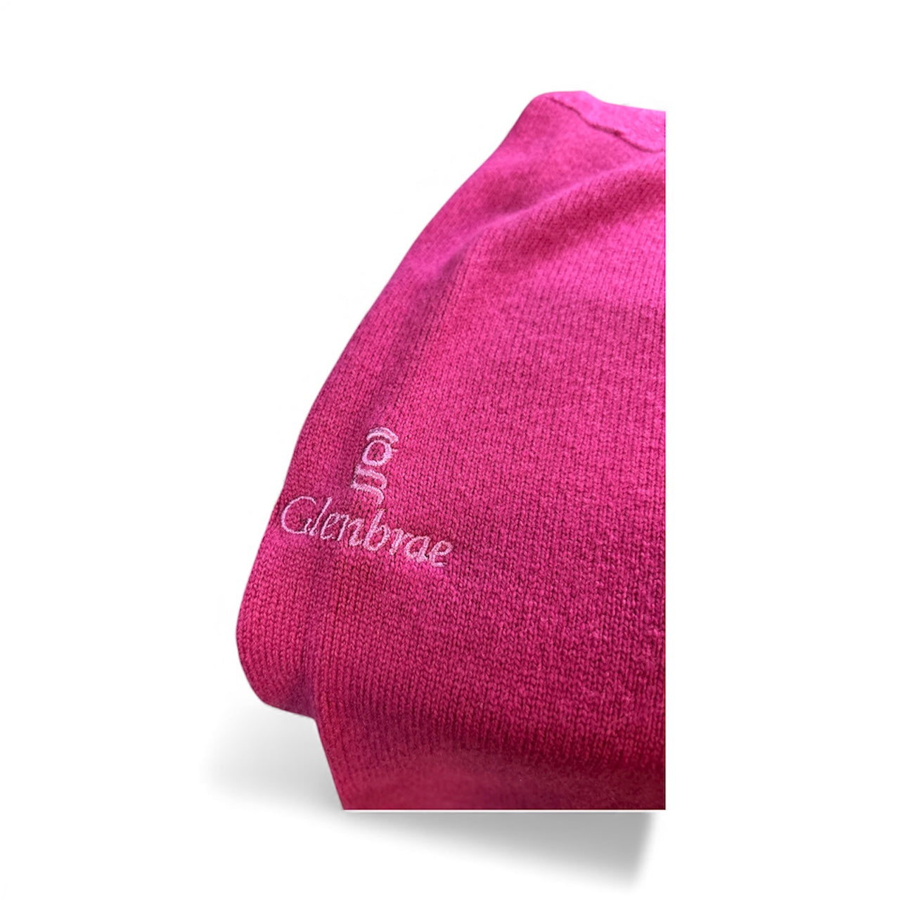 Glenbrae Lambswool Crew Neck (Rasberry)