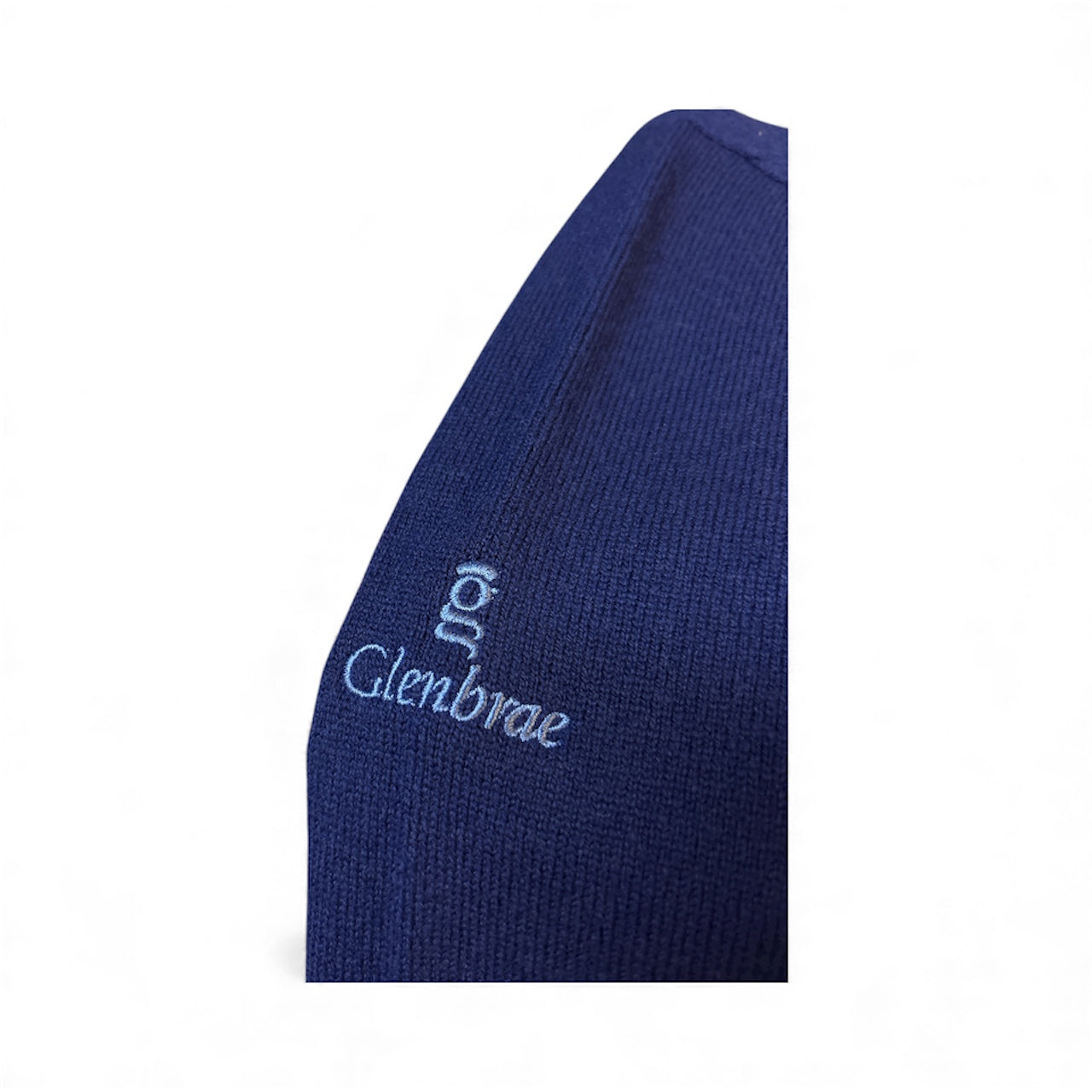 Glenbrae Lambswool V-Neck (Azure)