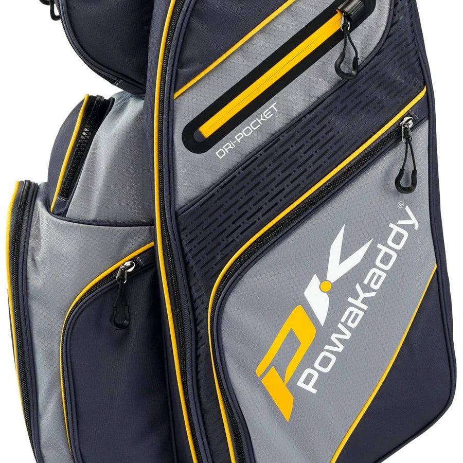 POWAKADDY FLEX Cart Bag (Grey/Yellow)