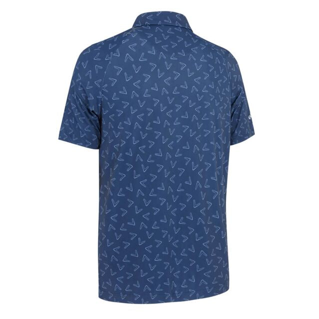 CALLAWAY All Over Large Chev POLO (Navy)