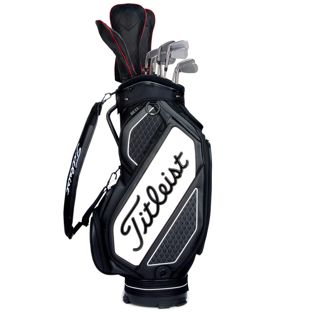 TITLEIST MIDSIZE TOUR BAG (Black and White)