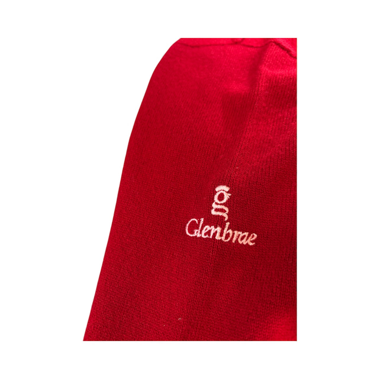 Glenbrae Lambswool V-Neck (Cardinal Red)