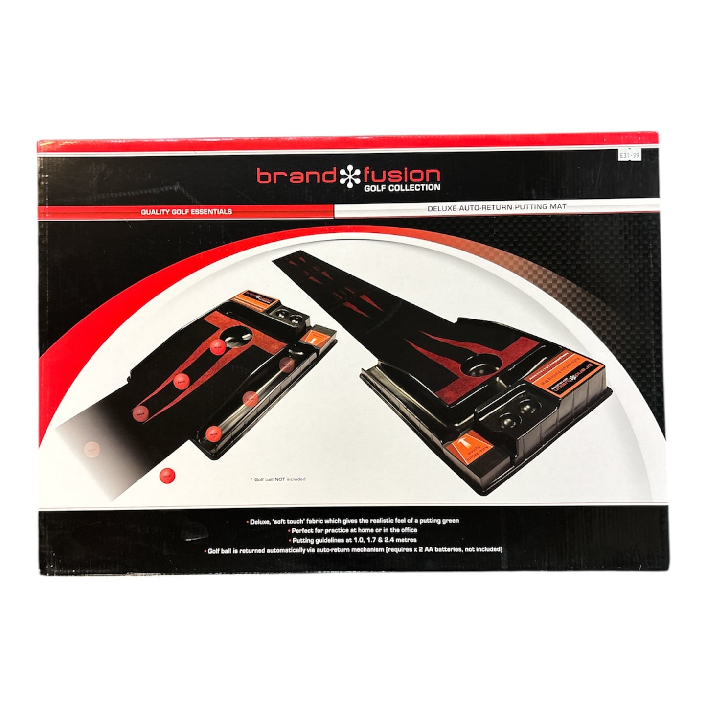 Brand Fusion Deluxe Soft Touch Putting Matt With Ball Return System (275cm long)