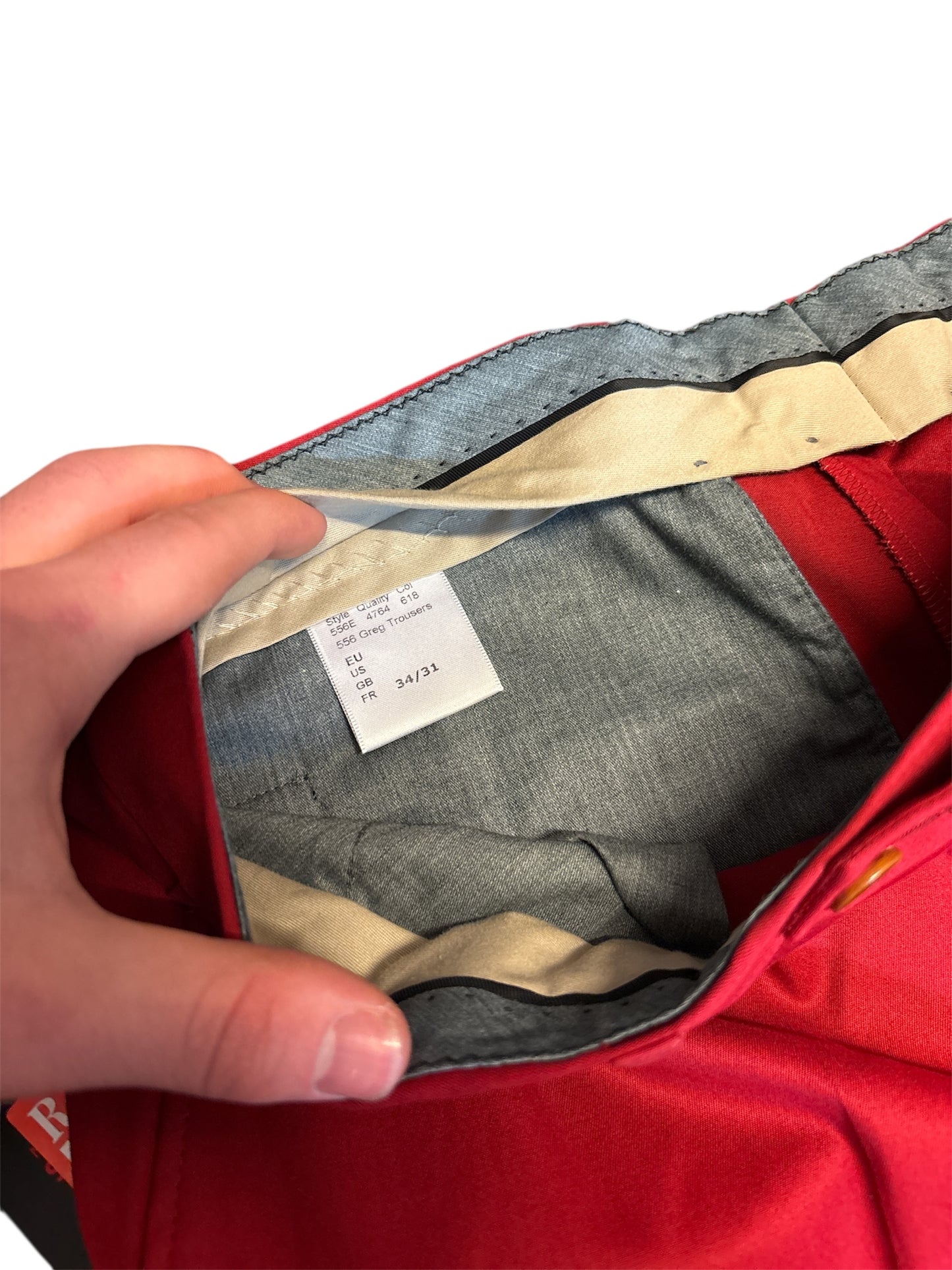 Clearance Oscar Jacobson Golf Trousers (Shop Displayed Wear) (W34/L31)