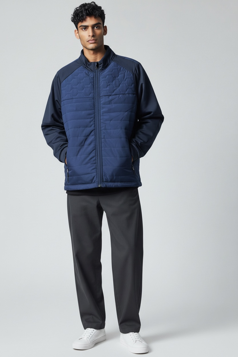 Island Green Padded Jacket Navy M