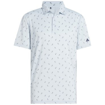 Adidas ULT365 Mesh All Over Print Polo (Light Blue)