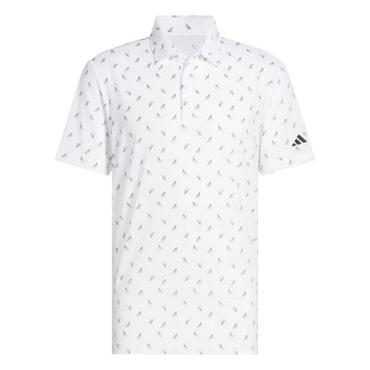 Adidas ULT365 Mesh All Over Print Polo (White/Black)