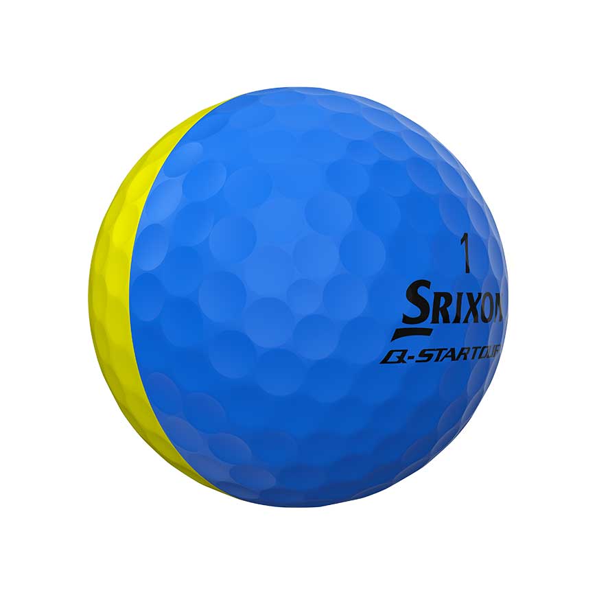 Srixon Q-Star Tour Divide 12 Ball Pack (Yellow/Blue)
