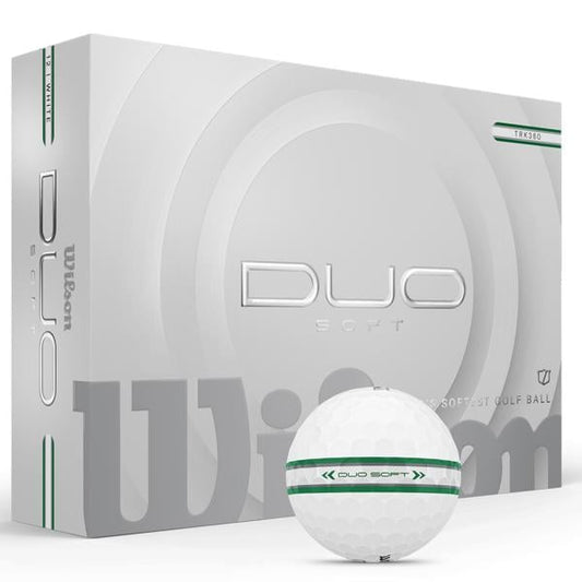 Wilson DUO Soft White TRK360 24 Balls (2 Packs) (White/Green)