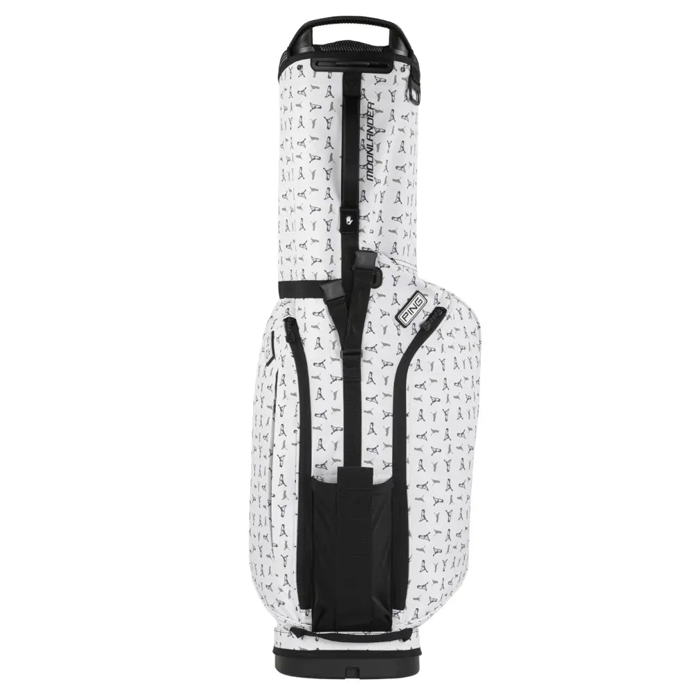 PING MOONLANDER Stand Bag (White/PING Man)