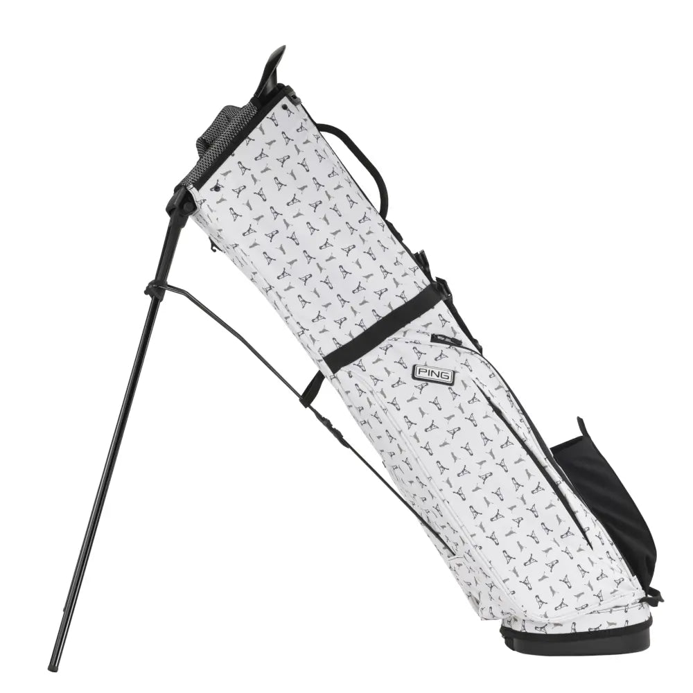 PING MOONLANDER Stand Bag (White/PING Man)