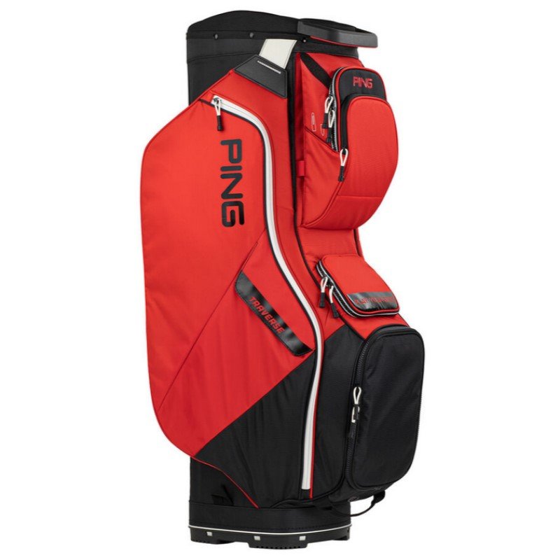 PING Traverse Cart Bag (Red/Black)