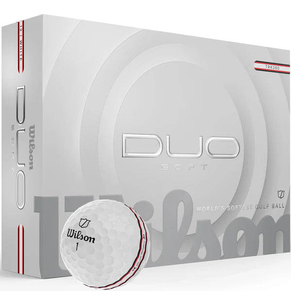 Wilson DUO Soft White TRK360 12 Balls (White/Red)