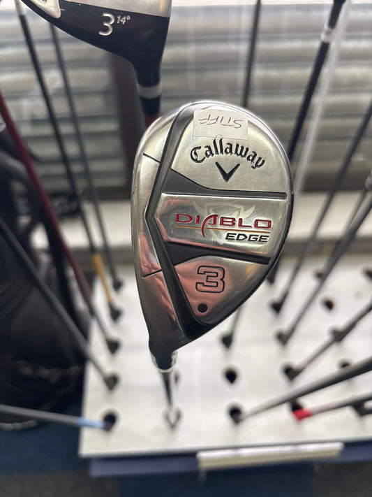 CALLAWAY DIABLO EDGE 3 Hybrid 21 Degree  (STIFF Flex) (Left Handed)