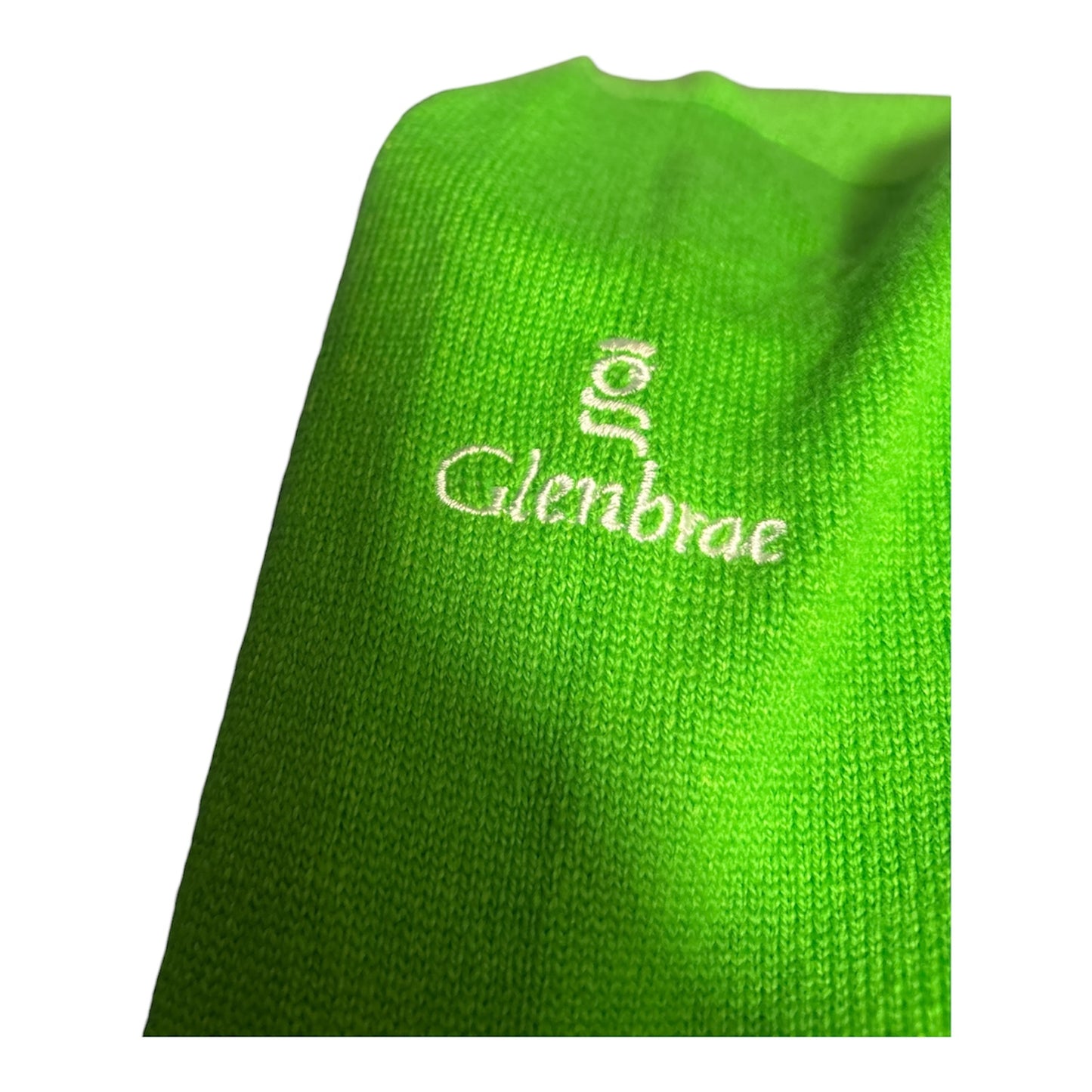 Glenbrae Lambswool V-Neck (Green) (Small Only)