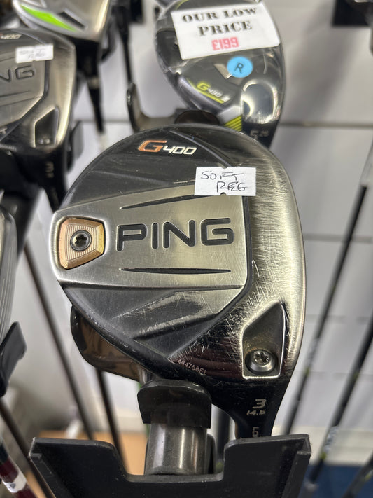 PING G400 3 Wood 14.5 DEGREE (SOFT REGULAR FLEX)
