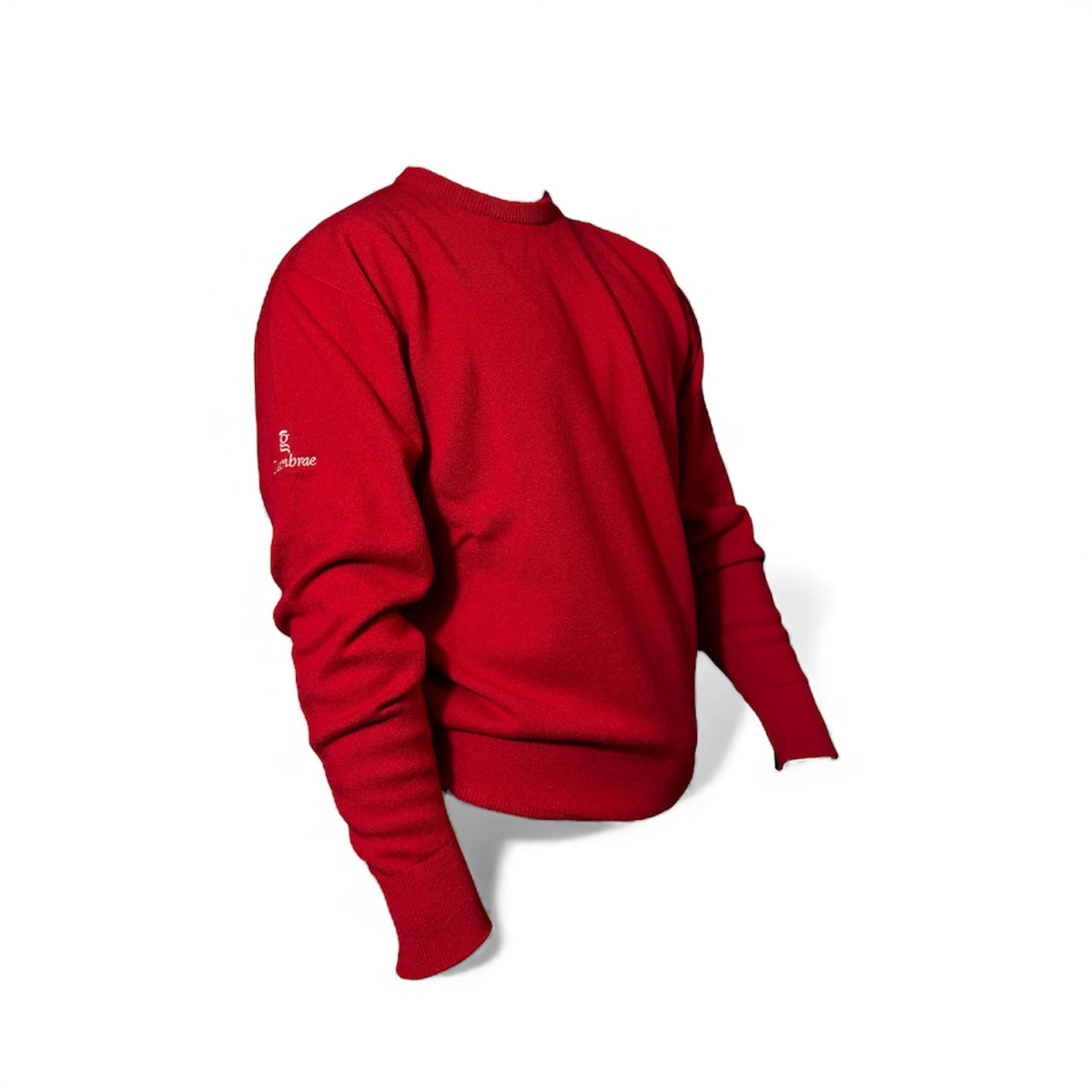 Glenbrae Lambswool Crew Neck (Cardinal)