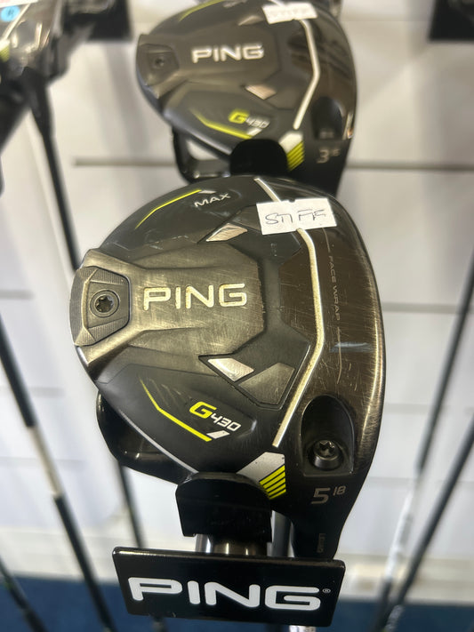 PING G430 MAX 5 WOOD (STIFF FLEX)