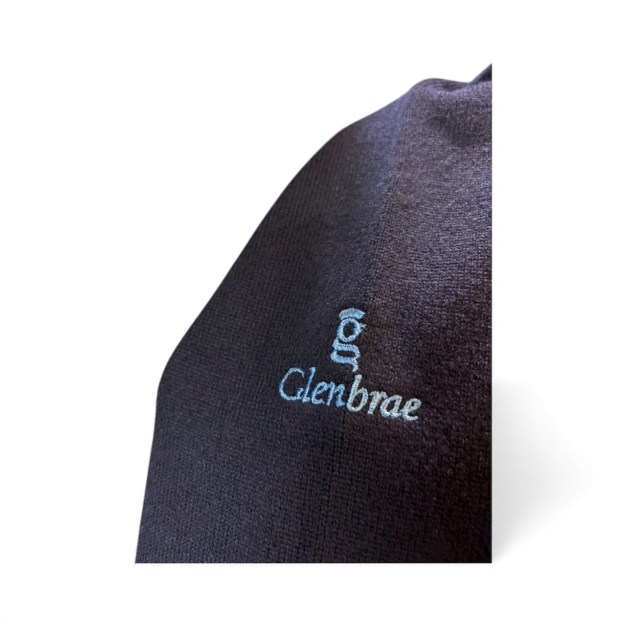 Glenbrae Lambswool Quarter Zip (Navy)