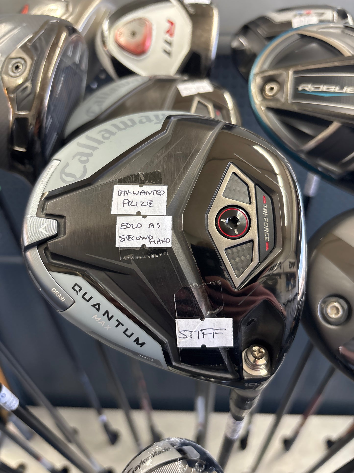 CALLAWAY QUANTUM MAX 10.5” Degree  (STIFF FLEX) (NEW OUT THE WRAPPER UNWANTED PRIZE)