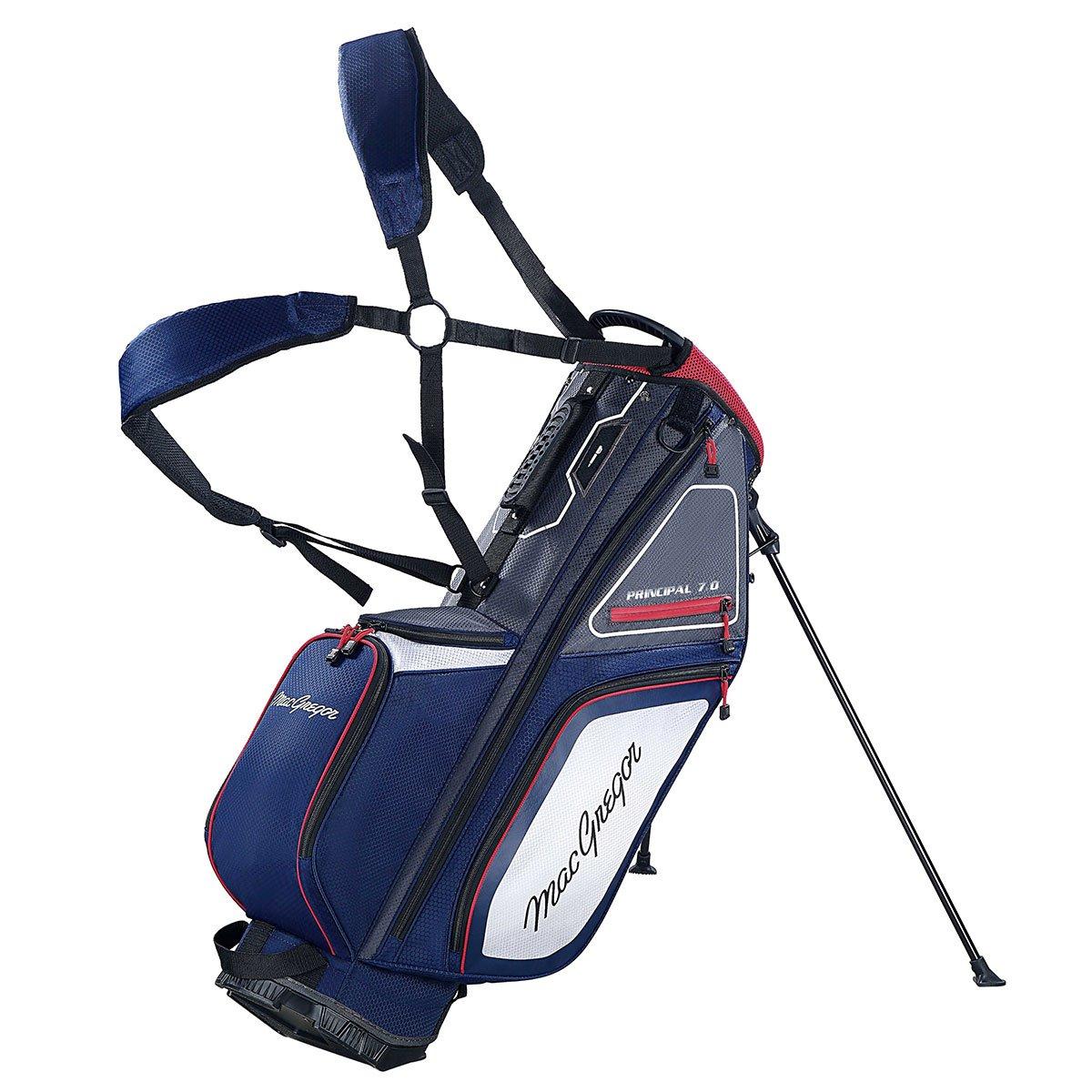 MacGregor Principal 7.0 Stand Bag - Navy/Red/Grey