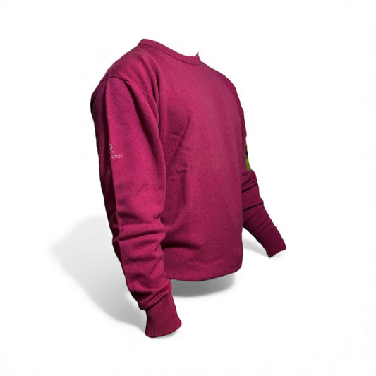 Glenbrae Lambswool Crew Neck (Rasberry)