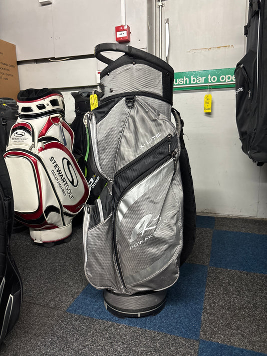POWAKADDY X-LITE CART BAG (GREY/BLACK/WHITE)
