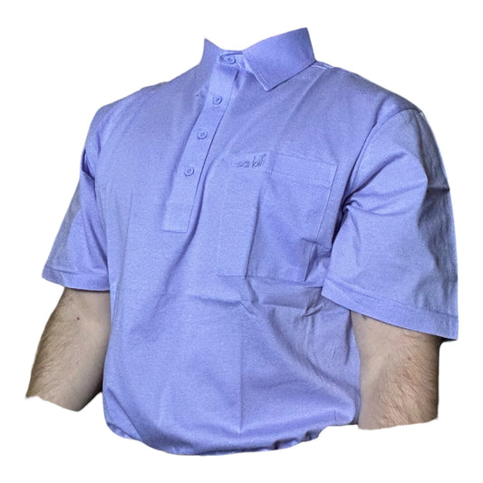 Carlotti Retro 100% Cotton Polo (Purple) (Medium Only) (Fits like a L)