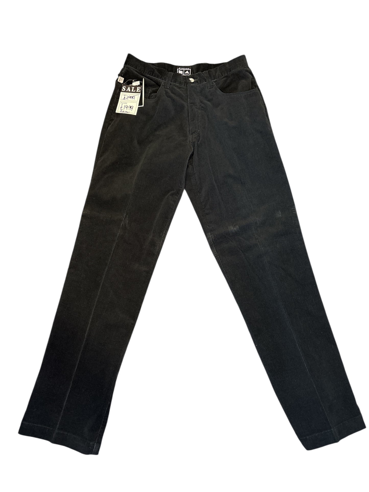 Clearance Adidas Corded Black Trousers (W30/L32) (Shop Displayed Wear)