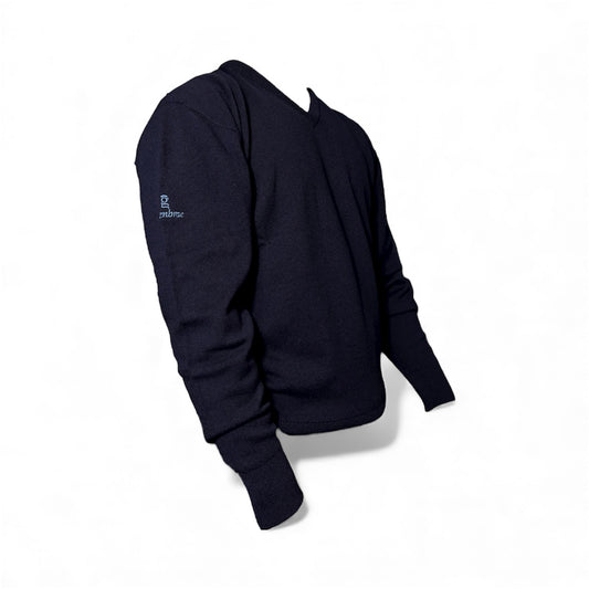 Glenbrae Lambswool V-Neck (Navy)