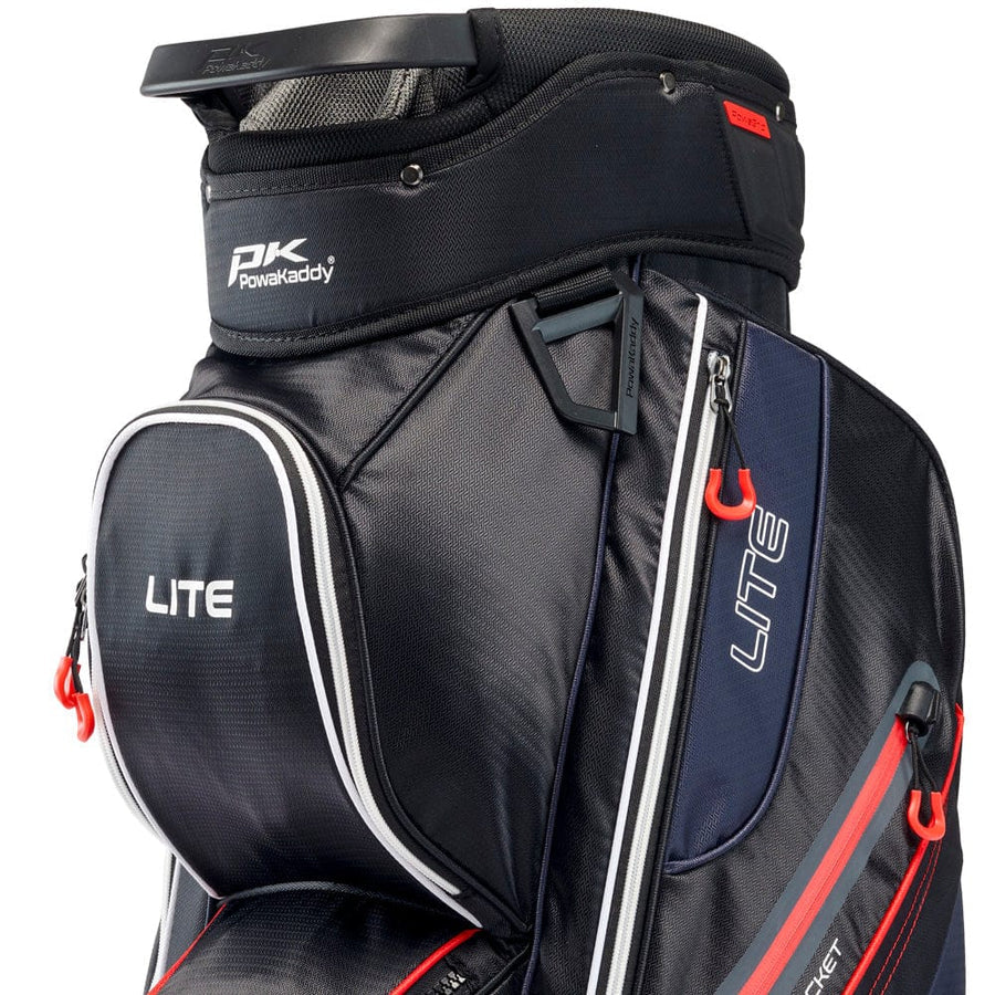 POWAKADDY Lite Cart Bag (Black/White/Red)
