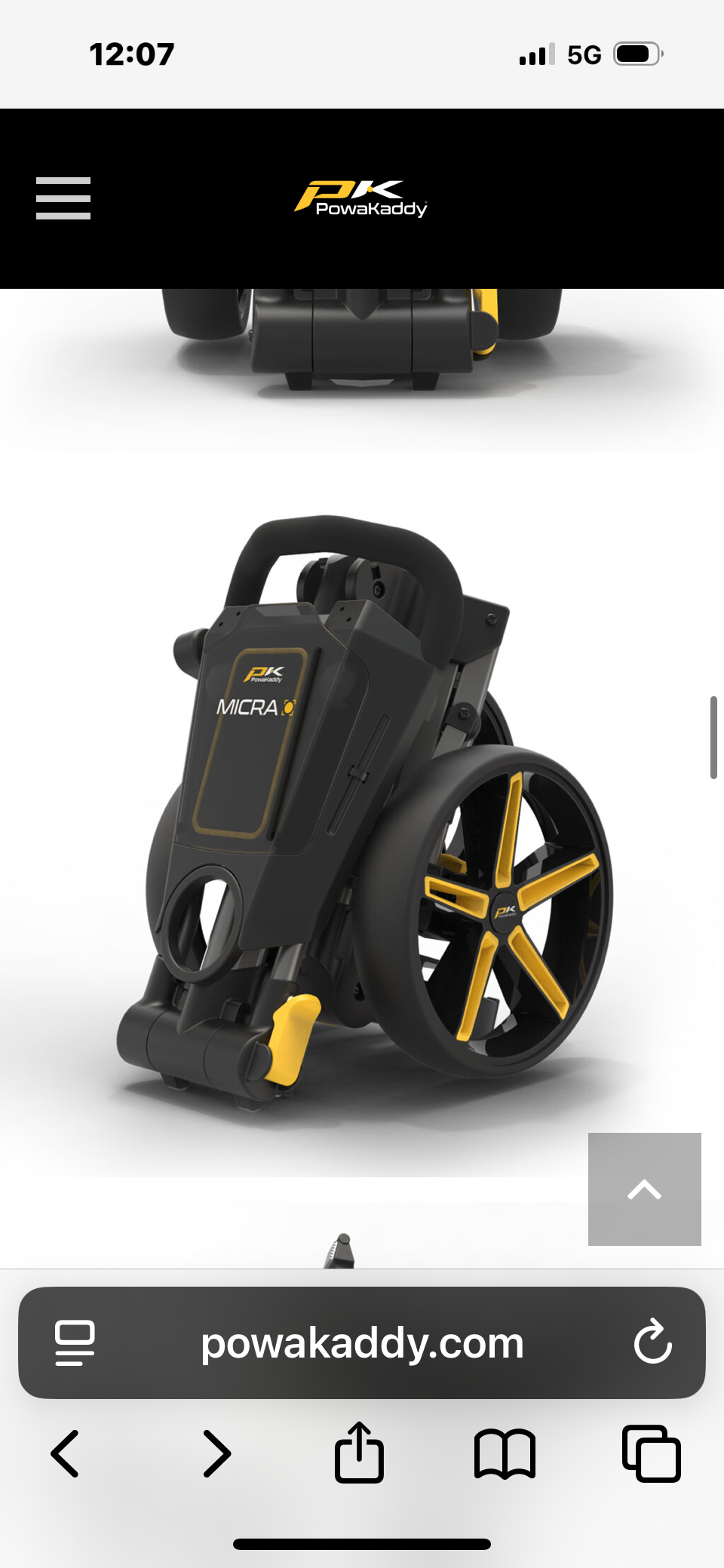 Powakaddy Micra (Yellow)