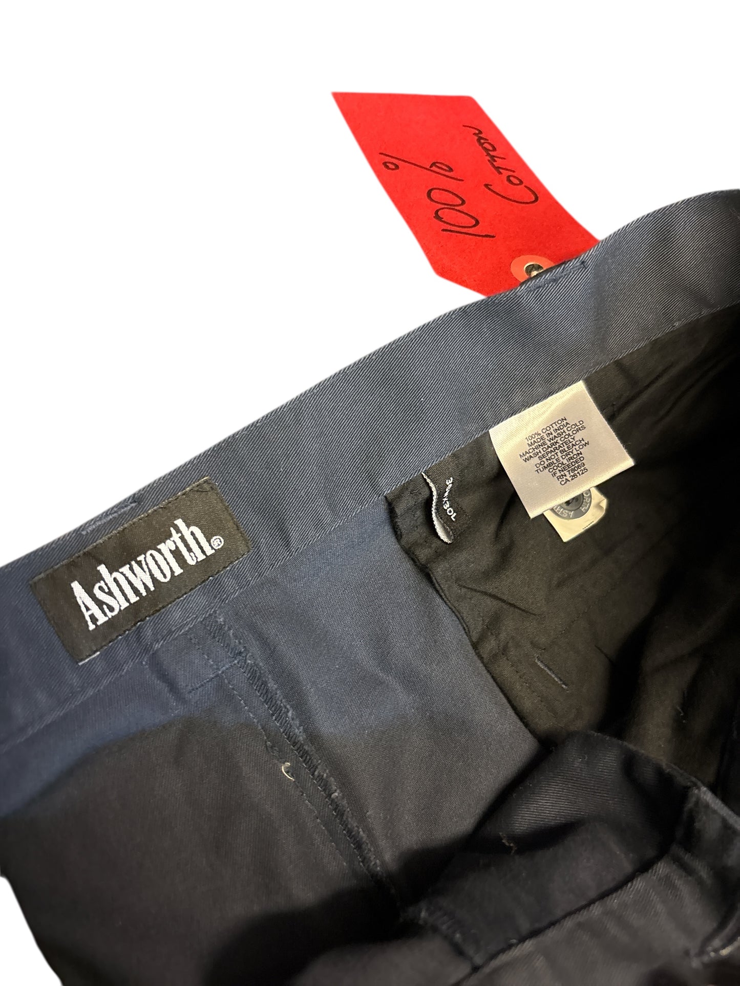Clearance Ashworth 100% Cotton Golf Trousers (W36/L30) (Shop Displayed Wear)