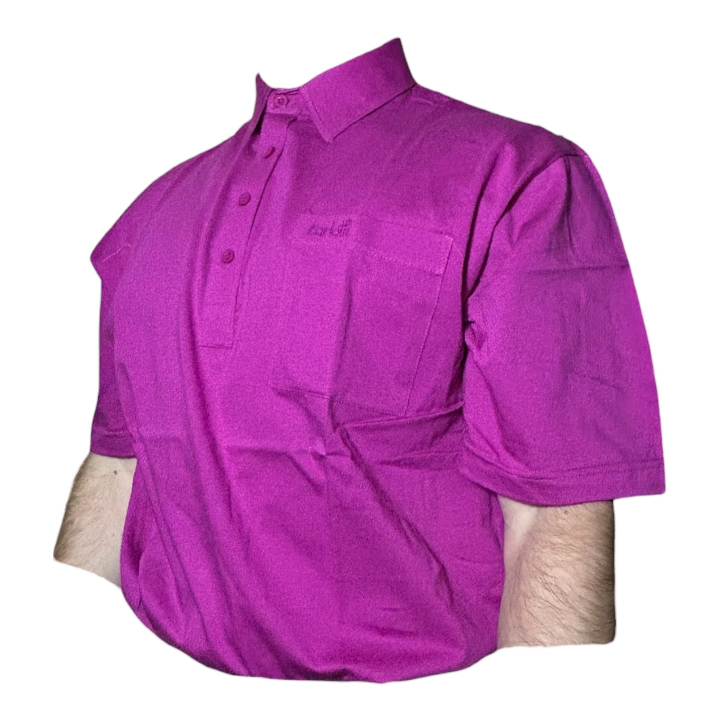 Carlotti Retro 100% Cotton Polo (Dark Pink) (Medium Only) (Fits like a L)