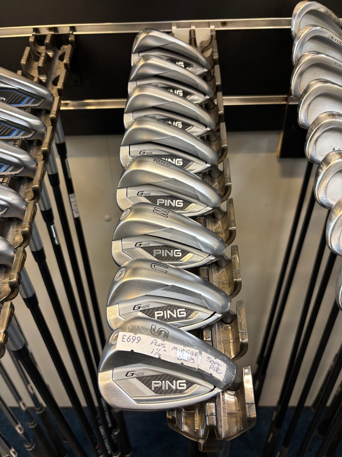 PING G425 (5-PW+U+SW) (Soft Regular Graphite FLEX) JUST SECOND HAND