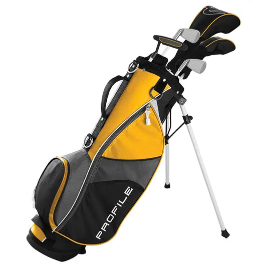 Wilson PROFILE Medium JR (Years 8-11) (Yellow) Right Handed) Package Set