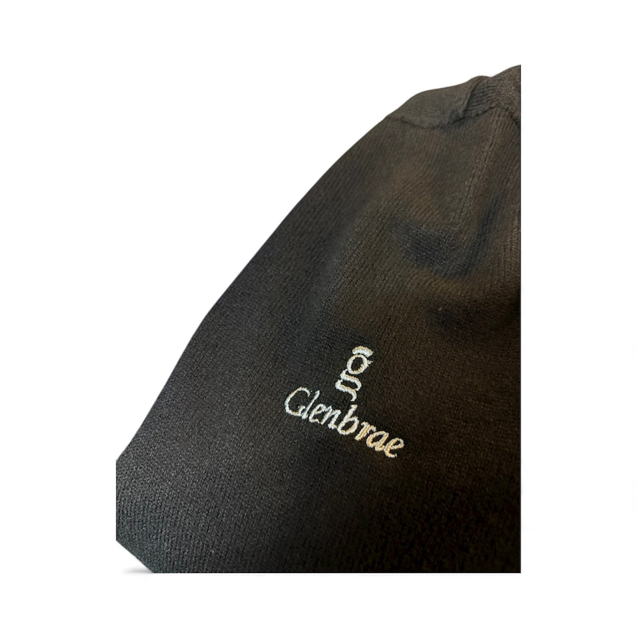 Glenbrae Lambswool V-Neck (Black)