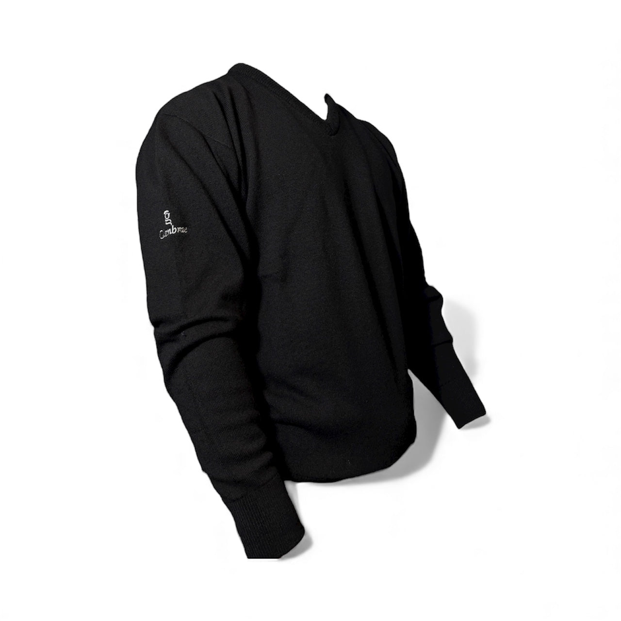 Glenbrae Lambswool V-Neck (Black)