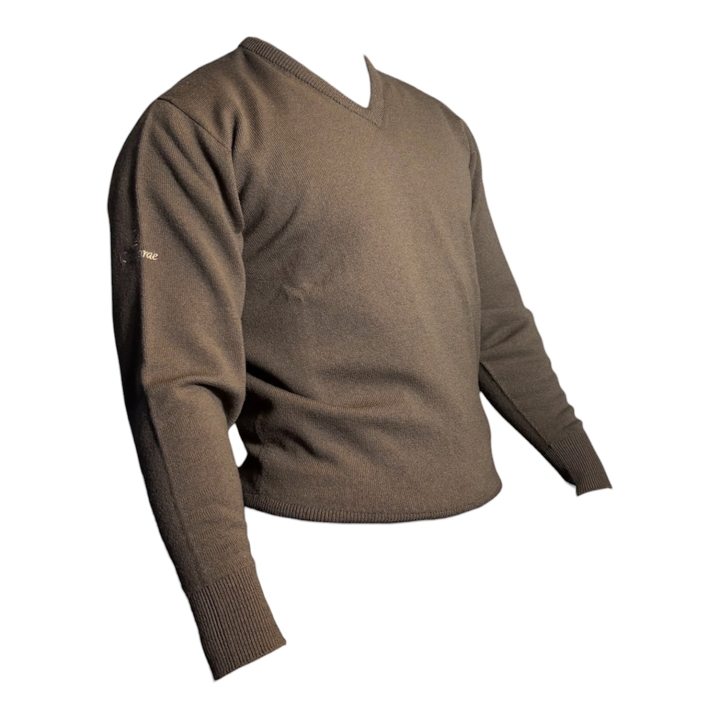 Glenbrae Lambswool V-Neck (Slate)