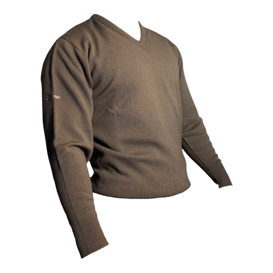 Glenbrae Lambswool V-Neck (Slate)