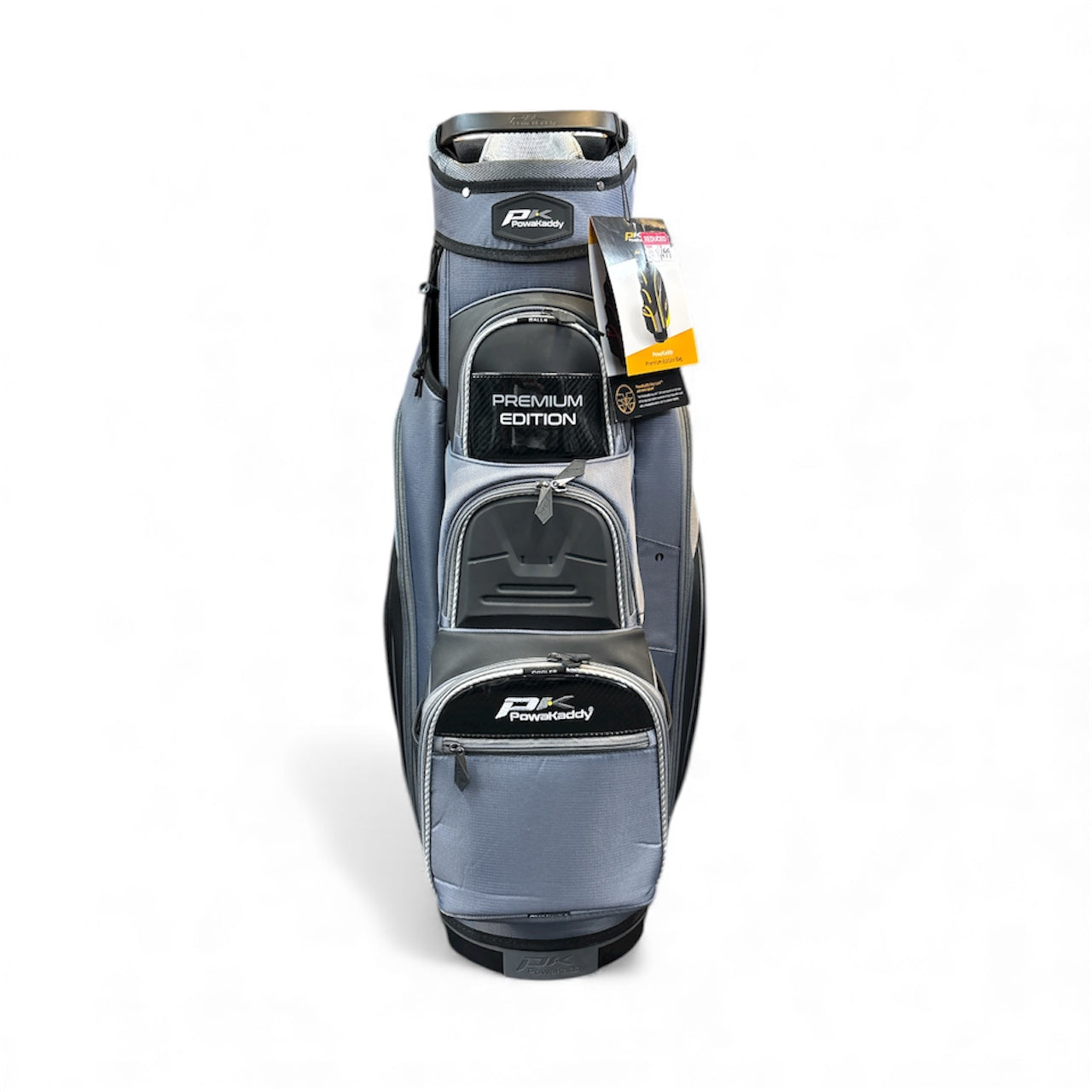POWAKADDY Premium Edition Cart Bag (Black/Grey)