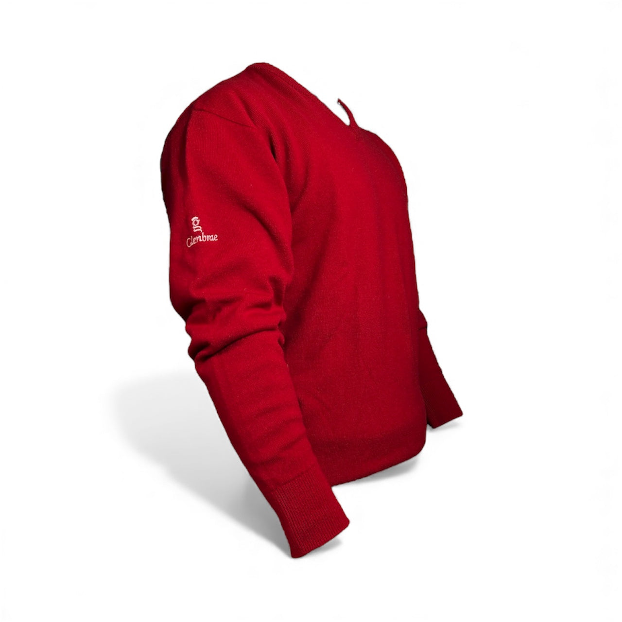 Glenbrae Lambswool V-Neck (Cardinal Red)