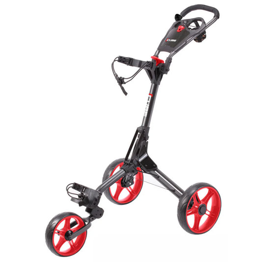 CUBE 3.0 Trolley (Charcoal/Red) (Comes With Free Umbrella Holder and Cover)