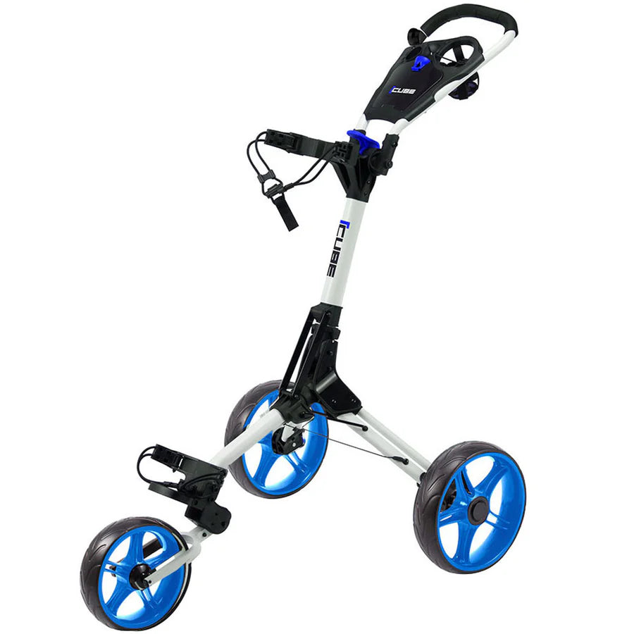 CUBE 3.0 Trolley (Whitel/Blue) (Comes With Free Umbrella Holder and Cover)