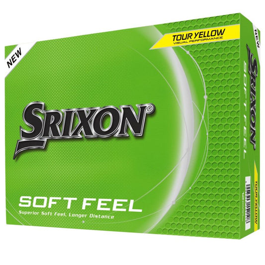 Srixon Soft Feel 12 Ball Pack (Yellow)