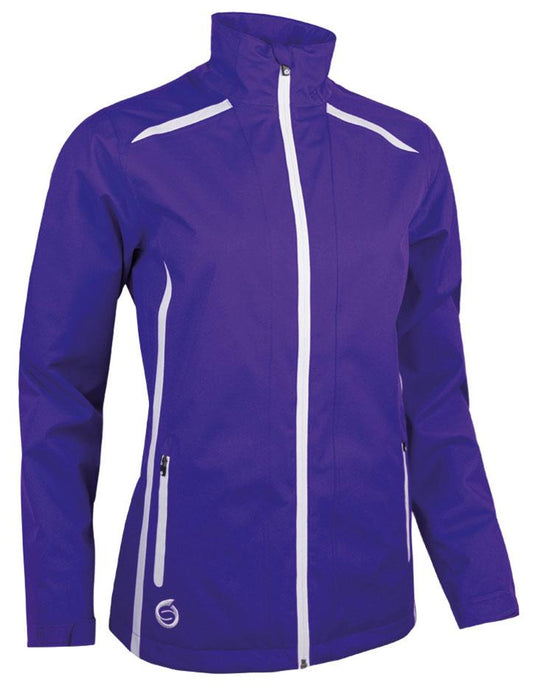 Ladies Sunderland Killy Waterproof Jacket – Purple/White