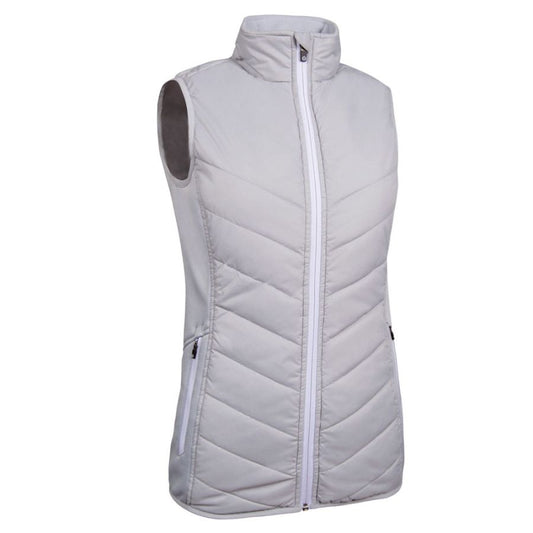 Ladies Sunderland Tania Golf Gilet (Silver/White) (Large Only)