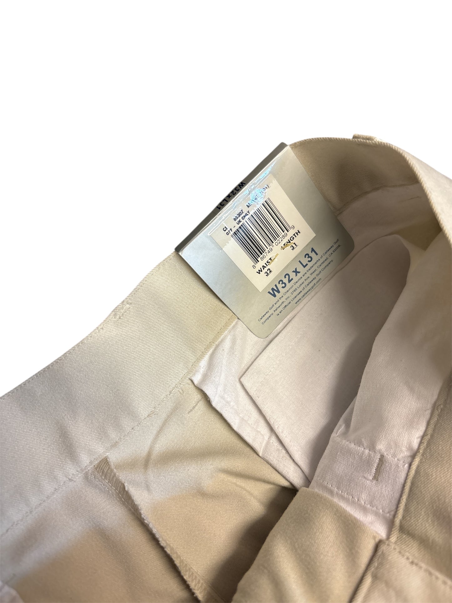 Clearance CALLAWAY Golf Trousers (W32/L31) (Shop Displayed Wear)