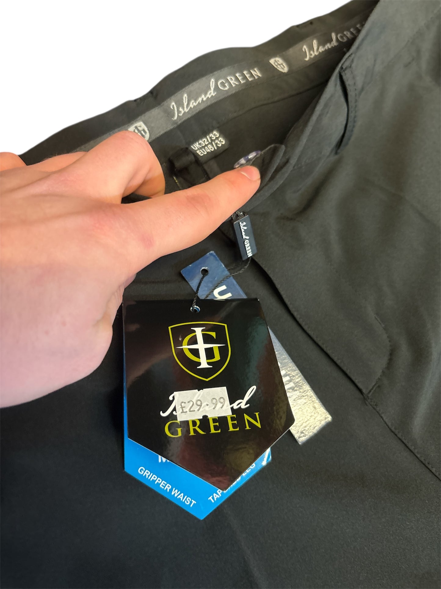 Clearance Island Green Golf Trousers (W32/L33)